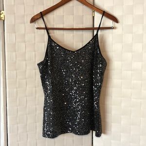 Sequence spaghetti strap tank